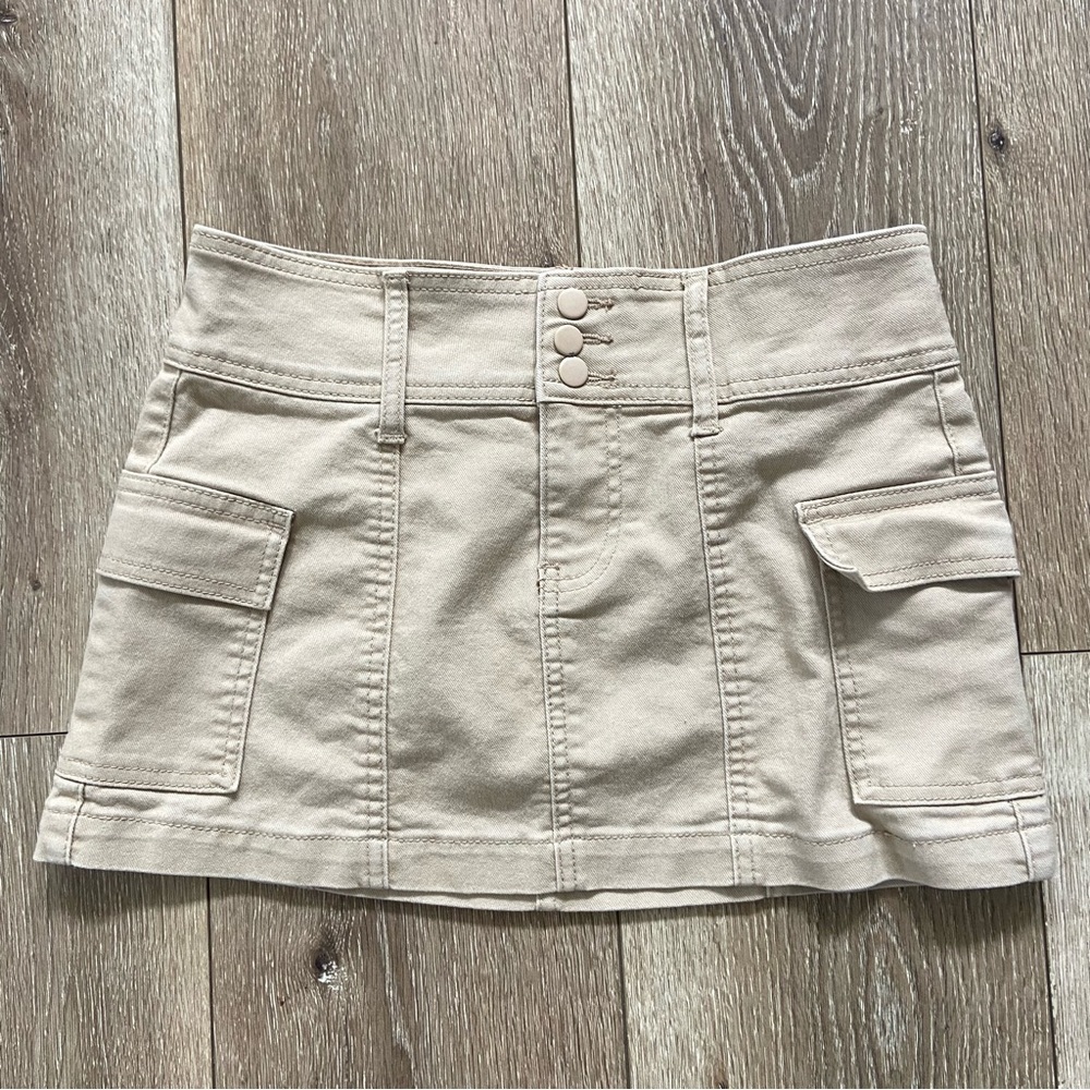 Vanilla Star Tan Mini Skirt